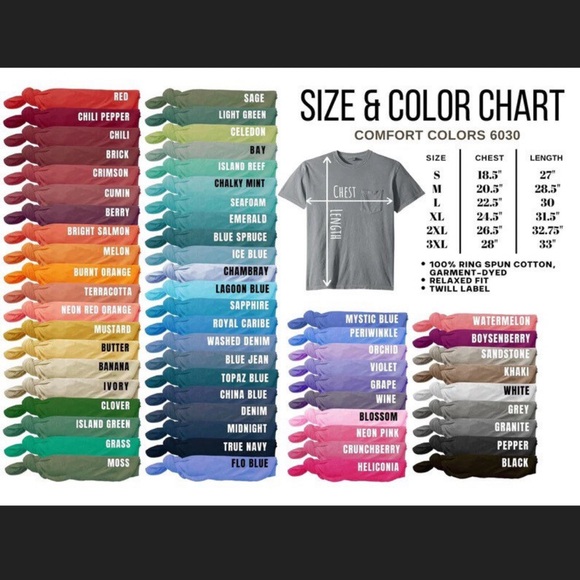 NEW Blank Comfort Colors Graphic Tee, Oversized Shirt - Picture 3 of 3